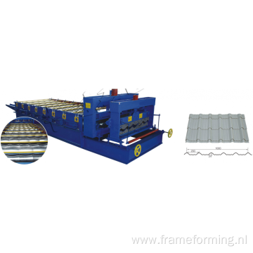 cheap aluminum glazed metal roofing tile cold making machinery